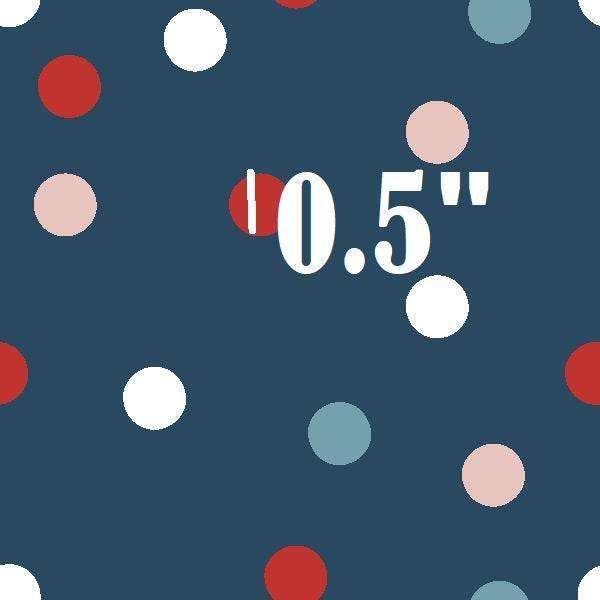 Indy Bloom Fabric Liberty Navy Confetti 06 – Australian custom printed fabric pre-order | Fabric by Missy Rose