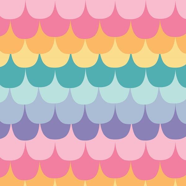 Indy Bloom Fabric Mermaid Lagoon Rainbow Tail 07 – custom printed pre-order fabric Australia | Fabric by Missy Rose