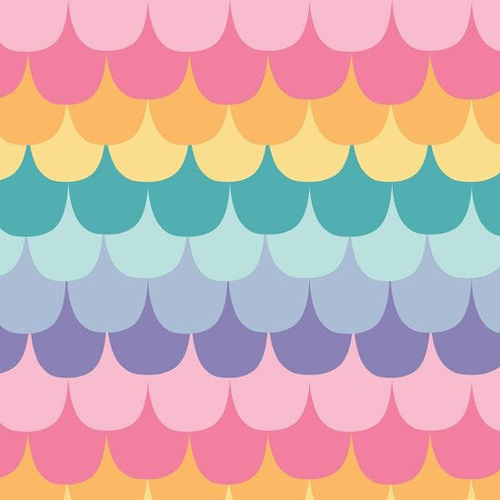 Indy Bloom Fabric - Mermaid Lagoon - Rainbow Tail 07 - Fabric by Missy Rose Pre-Order