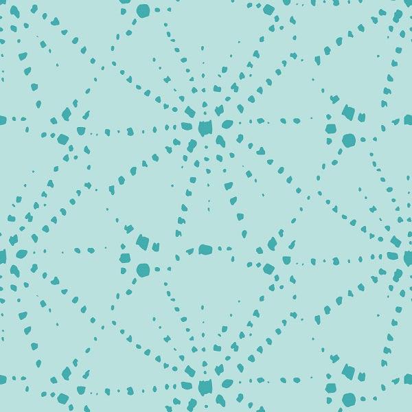 Indy Bloom Fabric - Mermaid Lagoon - Sandy Urchin Aqua 08 - Fabric by Missy Rose Pre-Order