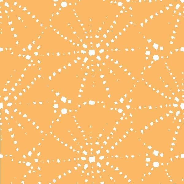 Indy Bloom Fabric Mermaid Lagoon Sandy Urchin Tangerine 10 – premium custom printed fabric for sewing | Fabric by Missy Rose