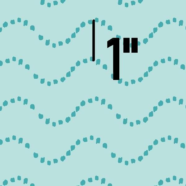 Indy Bloom Fabric Mermaid Lagoon Waves In Aqua 04 – custom printed pre-order fabric Australia | Fabric by Missy Rose