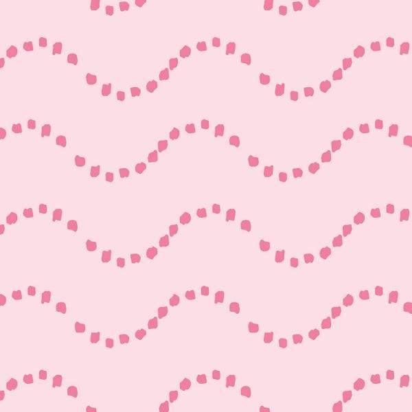 Indy Bloom Fabric - Mermaid Lagoon - Waves In Blush 02 - Fabric by Missy Rose Pre-Order
