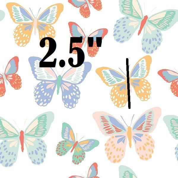 Indy Bloom Fabric Retro Summer Butterfly Rainbow 03 – premium custom printed fabric for sewing | Fabric by Missy Rose