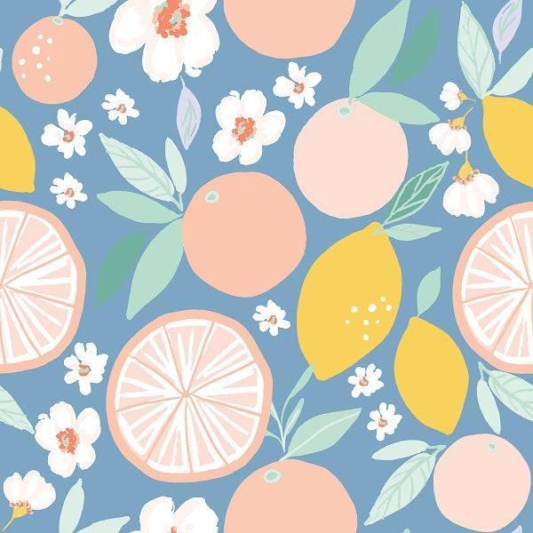 Indy Bloom Fabric Retro Summer Grapefruit 23 – Australian custom printed fabric pre-order | Fabric by Missy Rose