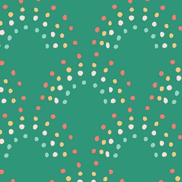 Indy Bloom Fabric Retro Summer Green 14 – pre-order designer fabric Australia | Fabric by Missy Rose