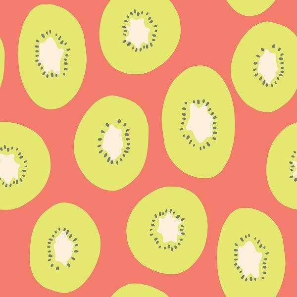Indy Bloom Fabric Retro Summer Kiwi 10 – made-to-order custom fabric by the metre | Fabric by Missy Rose