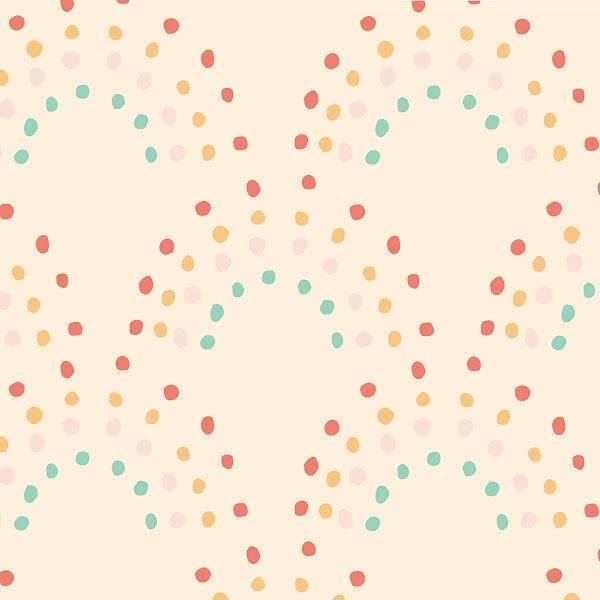 Indy Bloom Fabric Retro Summer Peach 16 – made-to-order custom fabric by the metre | Fabric by Missy Rose