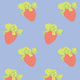 Indy Bloom Fabric - Retro Summer - Periwinkle Strawberry 11