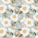 Indy Bloom Fabric - Serenity Fall - Apricot in Blue 03