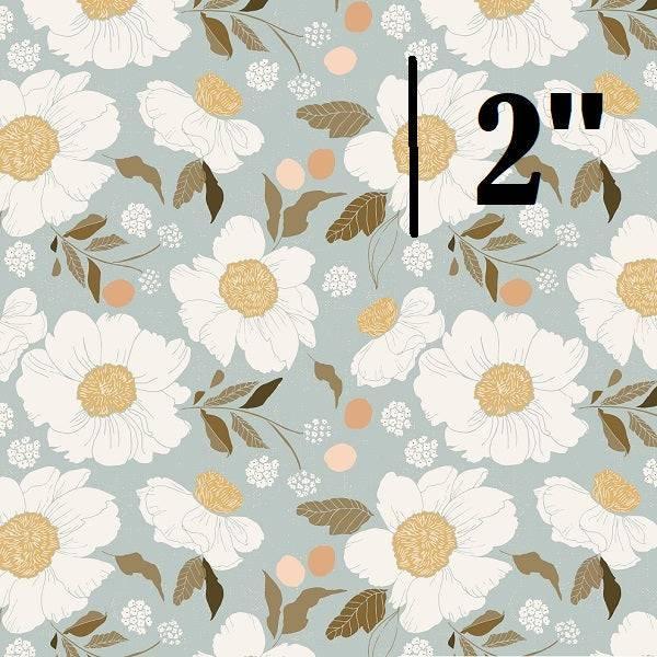 Indy Bloom Fabric Serenity Fall Apricot in Blue 03 – made-to-order custom fabric by the metre | Fabric by Missy Rose