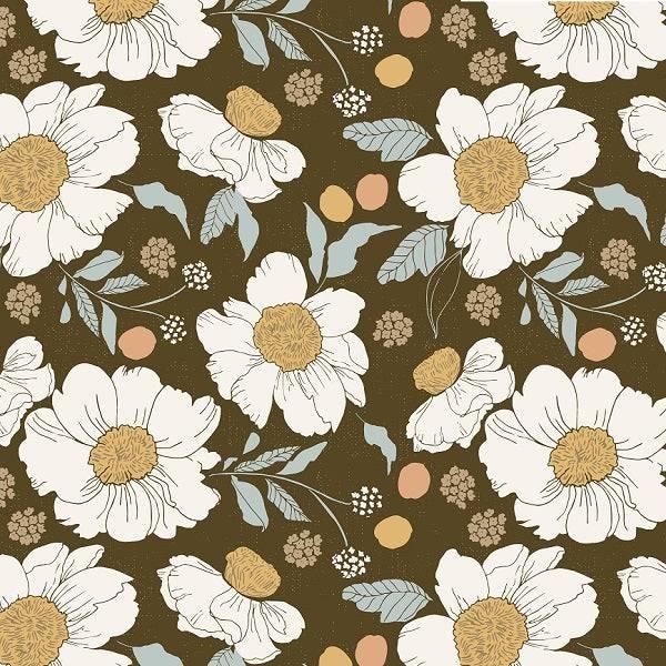 IB Serenity Fall - Apricot in Chocolate 02 - Fabric by Missy Rose Pre-Order