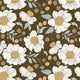Indy Bloom Fabric - Serenity Fall - Apricot in Chocolate 02