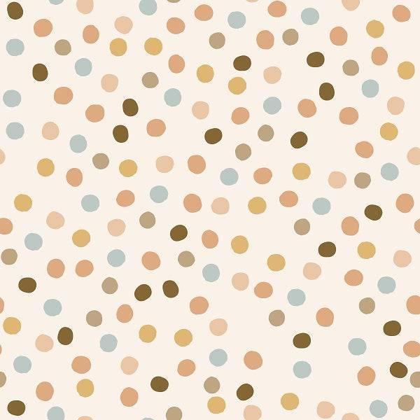 Indy Bloom Fabric Serenity Fall Honey Polka 12 – custom printed pre-order fabric Australia | Fabric by Missy Rose
