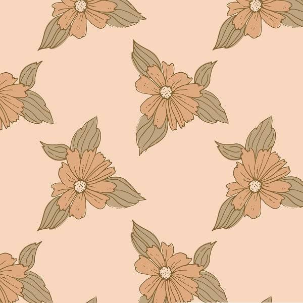 Indy Bloom Fabric Serenity Fall Peachy Pink 04 – made-to-order custom fabric by the metre | Fabric by Missy Rose
