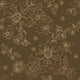 Indy Bloom Fabric - Serenity Fall - Sketched florals in Chocolate 06