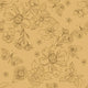 Indy Bloom Fabric - Serenity Fall - Sketched florals in Daffodil 07
