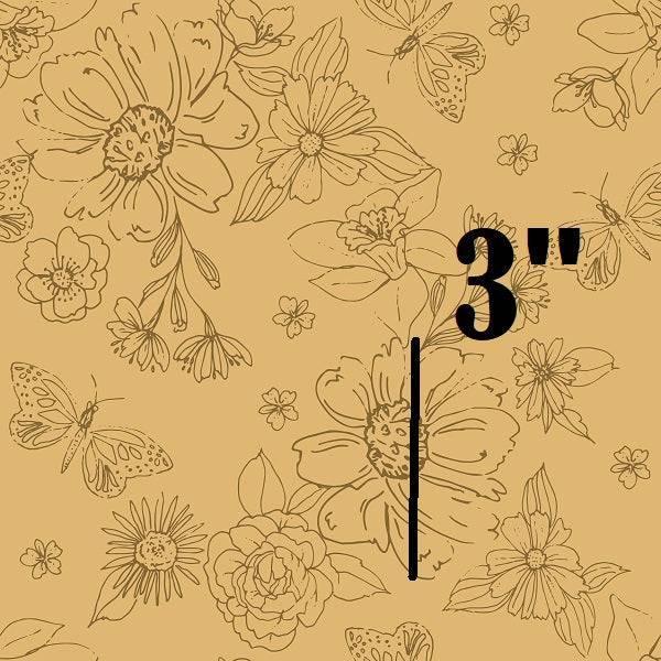 Indy Bloom Fabric Serenity Fall Sketched florals in Daffodil 07 – Fabric by Missy Rose