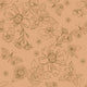 Indy Bloom Fabric - Serenity Fall - Sketched florals in Rose 10