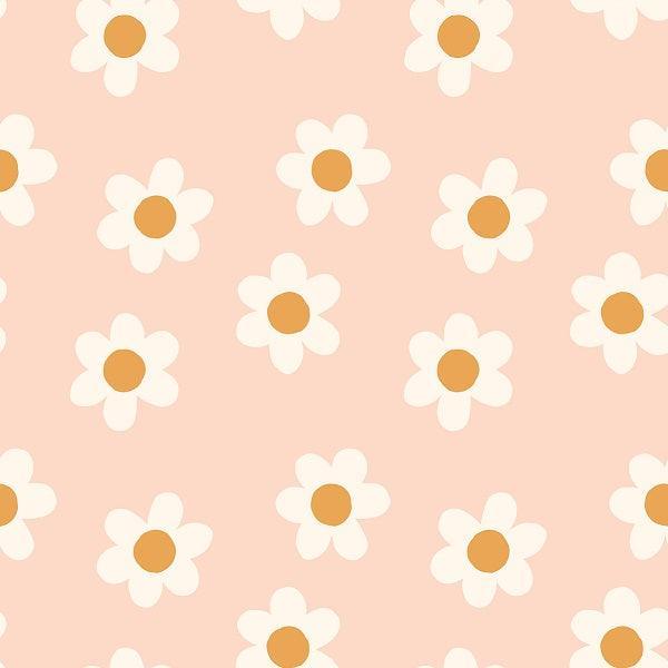 Indy Bloom Fabric - Sucker For You Daisy Blush 08 – premium custom printed fabric for sewing | Fabric by Missy Rose