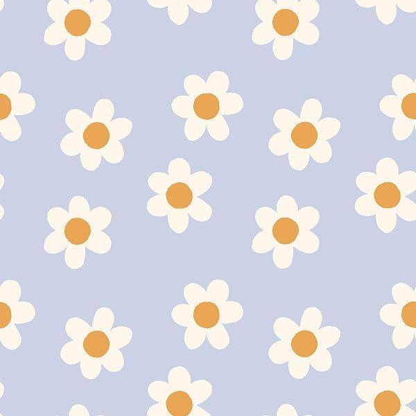 Indy Bloom Fabric Sucker For You Daisy Periwinkle 10 – custom printed pre-order fabric Australia | Fabric by Missy Rose