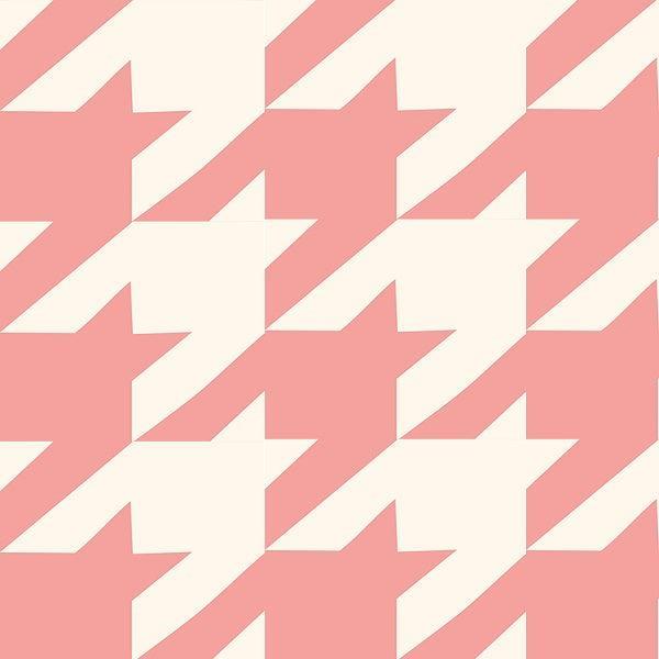 Indy Bloom Fabric - Sucker For You Hounds Tooth in Bubblegum 12 – Fabric by Missy Rose