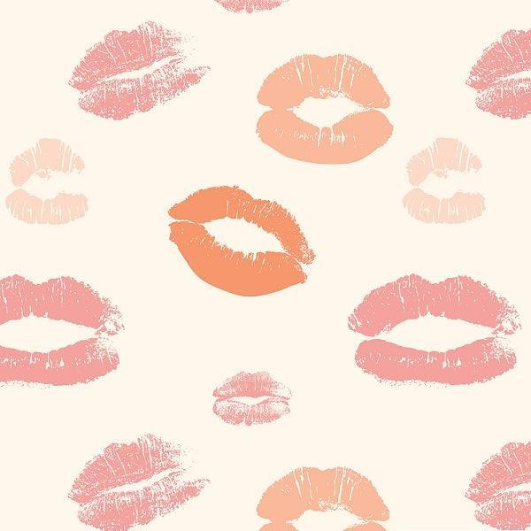 Indy Bloom Fabric - Sucker For You Kissy Lips 05 – premium custom printed fabric for sewing | Fabric by Missy Rose