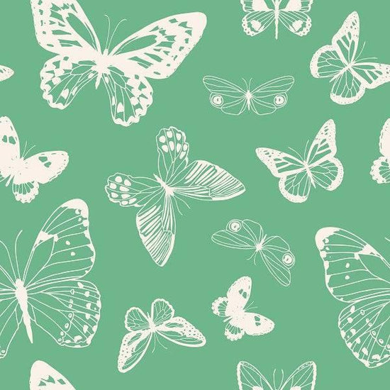 Load image into Gallery viewer, IB Summer Sunshine - Butterflies in Teal 14 - Fabric by Missy Rose Pre-Order
