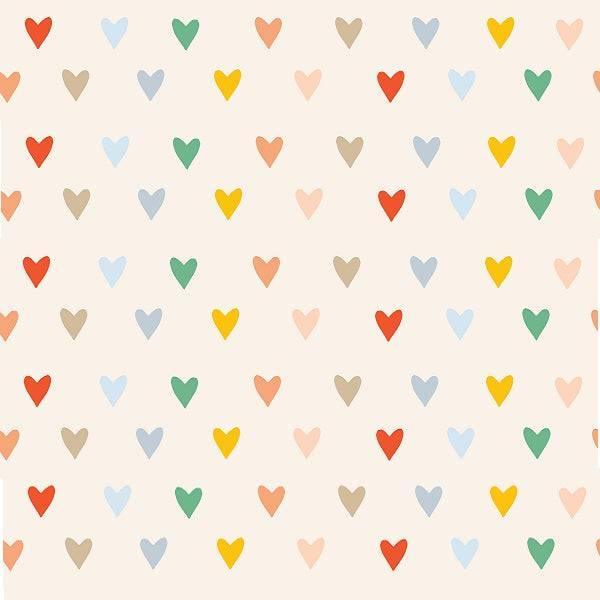 Indy Bloom Fabric Summer Sunshine Hearts 09 – made-to-order custom fabric by the metre | Fabric by Missy Rose