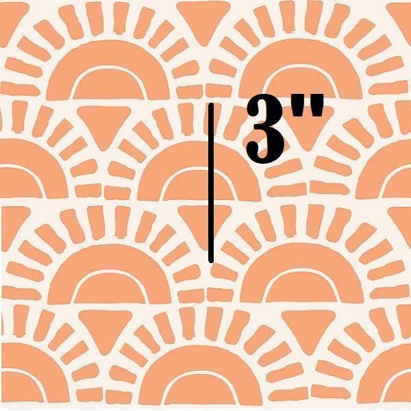 Indy Bloom Fabric Summer Sunshine Peach Sunrise 22 – custom printed pre-order fabric Australia | Fabric by Missy Rose