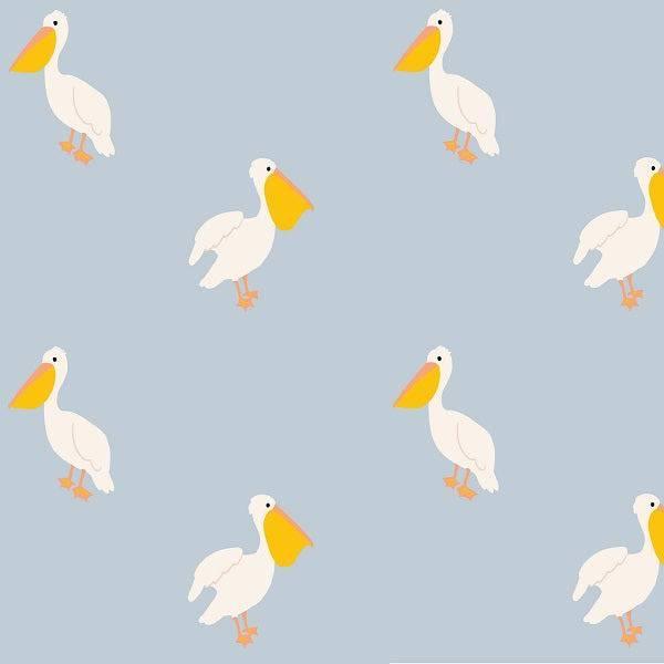 Indy Bloom Fabric Summer Sunshine Pelican in Periwinkle 08 – Fabric by Missy Rose