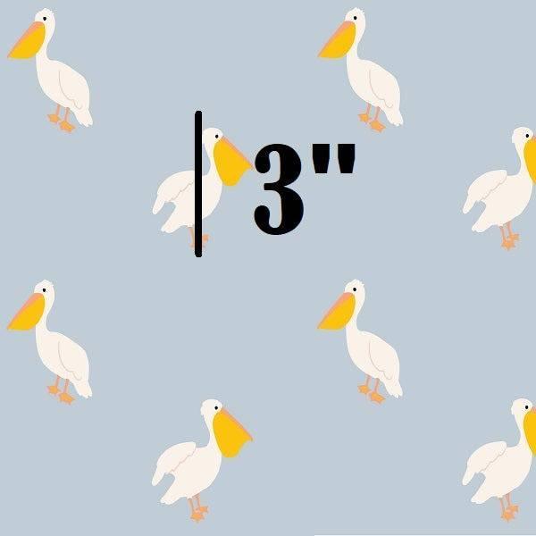 Indy Bloom Fabric Summer Sunshine Pelican in Periwinkle 08 – premium custom printed fabric for sewing | Fabric by Missy Rose