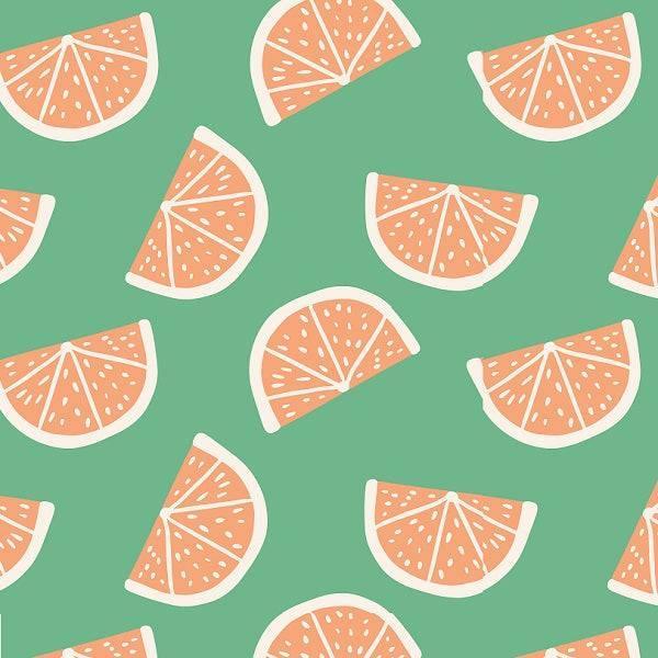Indy Bloom Fabric Summer Sunshine Tangerine 10 – premium custom printed fabric for sewing | Fabric by Missy Rose