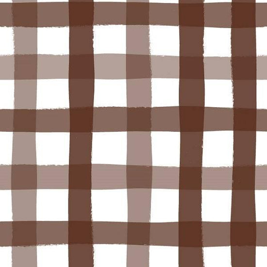 IB Sunflower Girl - Gingham Chocolate 04 - Fabric by Missy Rose Pre-Order