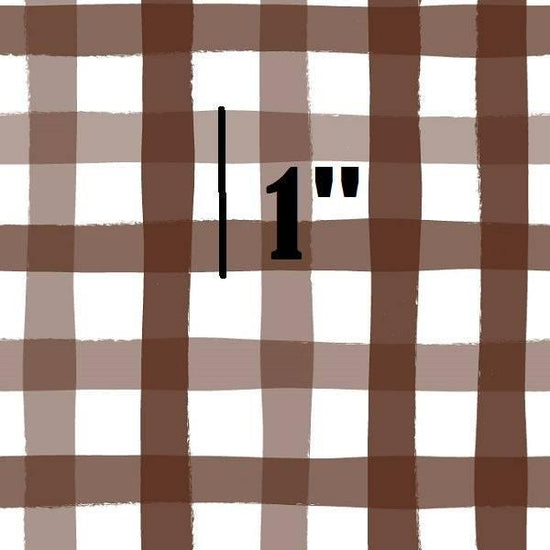 IB Sunflower Girl - Gingham Chocolate 04 - Fabric by Missy Rose Pre-Order