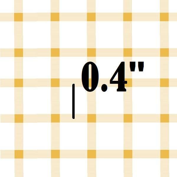 Indy Bloom Fabric Sunflower Girl Golden Cream Gingham 09 – premium custom printed fabric for sewing | Fabric by Missy Rose