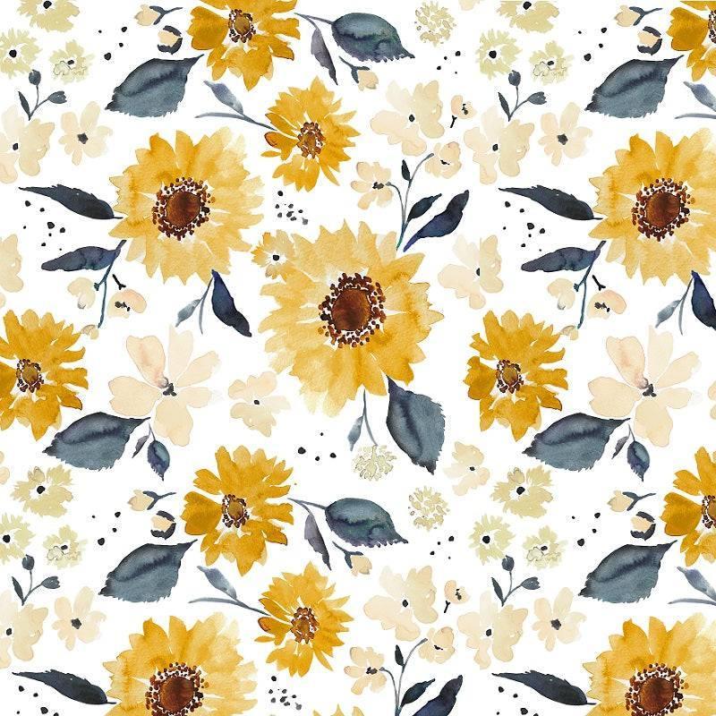 Indy Bloom Fabric Sunflower Girl Creamy Fields 01 – pre-order designer fabric Australia | Fabric by Missy Rose