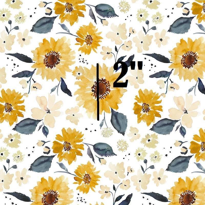 Indy Bloom Fabric Sunflower Girl Creamy Fields 01 – custom printed pre-order fabric Australia | Fabric by Missy Rose