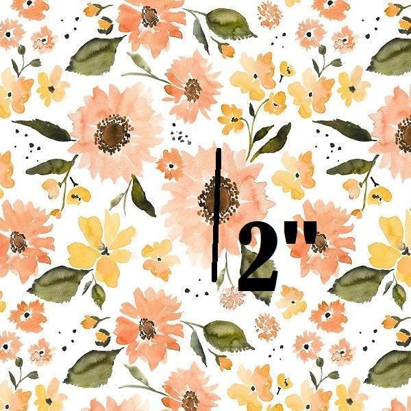 Indy Bloom Fabric Sunflower Girl Peachy Sunflower 11 – pre-order designer fabric Australia | Fabric by Missy Rose