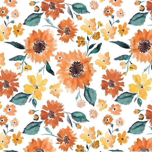 Indy Bloom Fabric Sunflower Girl Pumpkin Spice 12 – pre-order designer fabric Australia | Fabric by Missy Rose