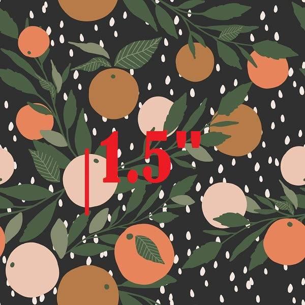 Load image into Gallery viewer, IB Vintage Fruit - Black Tangerine Rain 10 - Fabric by Missy Rose Pre-Order
