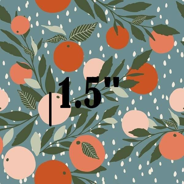 Indy Bloom Fabric Vintage Fruit Grapefruit Rain 08 – Australian custom printed fabric pre-order | Fabric by Missy Rose