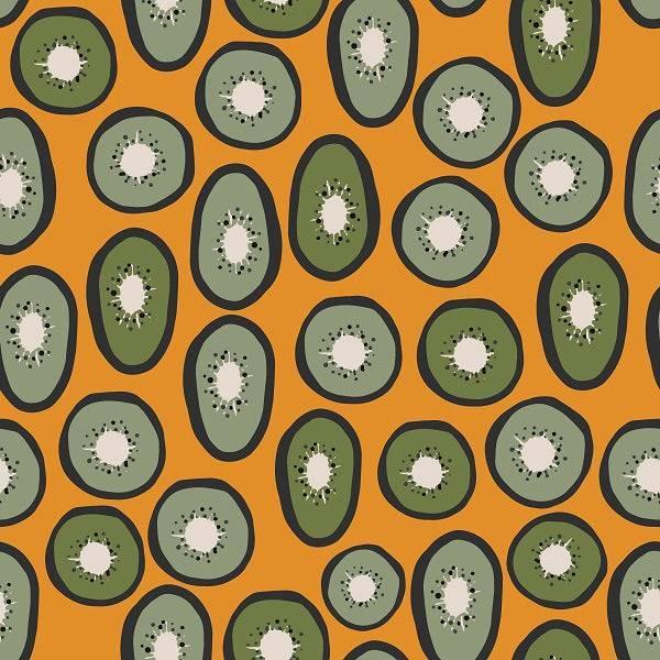 Indy Bloom Fabric Vintage Fruit Orange Kiwi 14 – Australian custom printed fabric pre-order | Fabric by Missy Rose