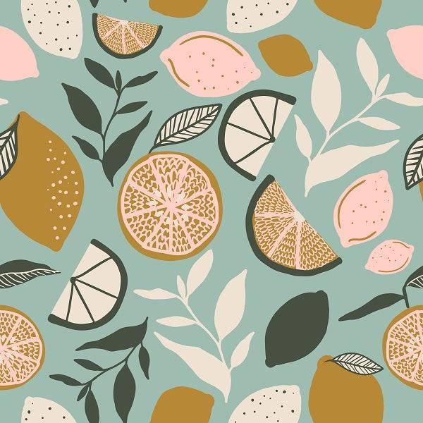Indy Bloom Fabric Vintage Fruit Pink Pieces 06 – pre-order designer fabric Australia | Fabric by Missy Rose