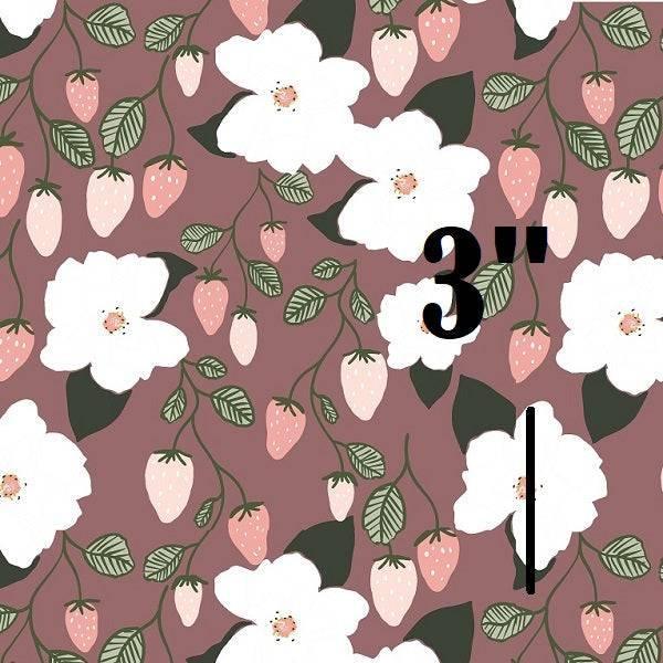Indy Bloom Fabric Vintage Fruit Strawberry Lavender 11 – custom printed pre-order fabric Australia | Fabric by Missy Rose
