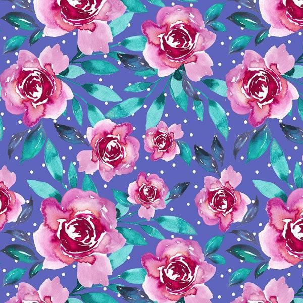 Indy Bloom Fabric Watercolour Floral Alice 43 – Australian custom printed fabric pre-order | Fabric by Missy Rose