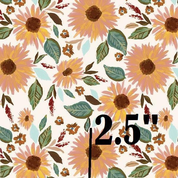 Indy Bloom Fabric Watercolour Floral Amber Sunflower 16 – premium custom printed fabric for sewing | Fabric by Missy Rose