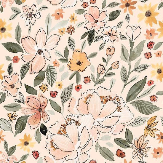 Indy Bloom Fabric - Watercolour Floral - Amelia 109 - Fabric by Missy Rose Pre-Order