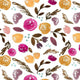 Indy Bloom Fabric - Watercolour Floral - Autumn Blossom 39