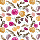 Indy Bloom Fabric - Watercolour Floral - Autumn Blossom 39